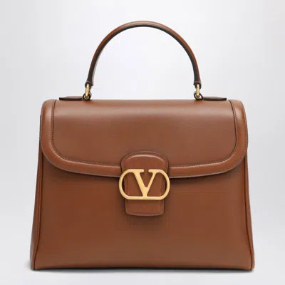 Valentino Large Shoulder Bag 9to5 Tobacco In Brown
