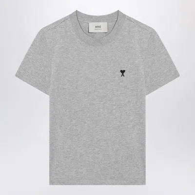 Ami Alexandre Mattiussi Logo Heavy Cotton T-shirt In Blue