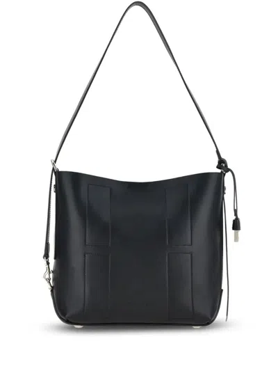 Hogan Small Leather Cross-body Bag In Black