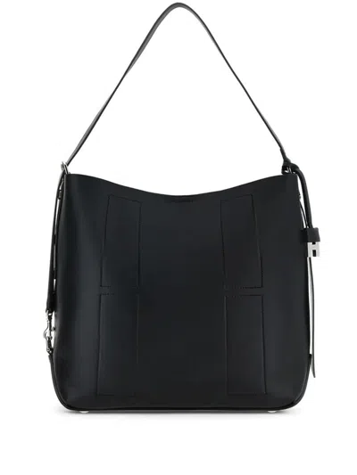 Hogan Small Leather Cross-body Bag In Black