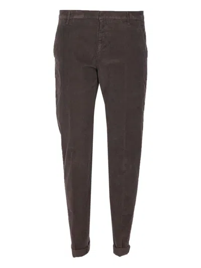 Dondup Brown Corduroy Jeans With Tailored Fit In Brown