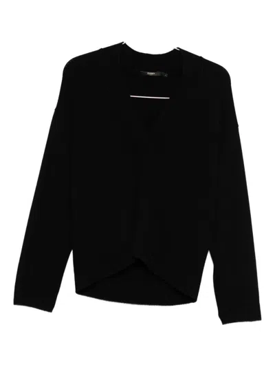 Seventy V-neck Wool Sweater In Black