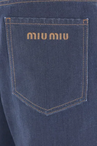 Miu Miu Denim Jeans In Blue