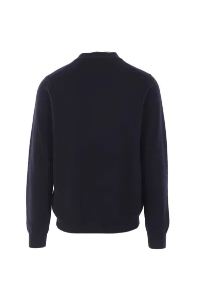 Comme Des Garçons Long-sleeved Sweater In Black