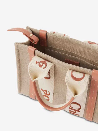 Chloé Woody Mini Tote Bag In Orange