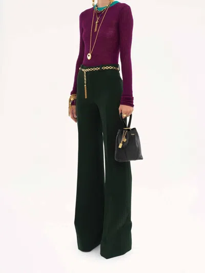 Chloé Spin Calf Leather Shoulder Bag In Black