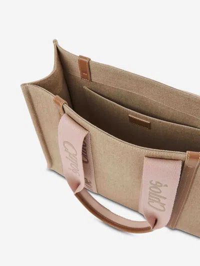 Chloé Medium Woody Tote Bag In Brown