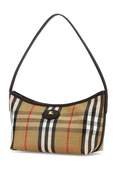 Burberry Printed Canvas Mini Highlands Handbag