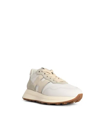 Hogan H641 Suede Low-top Sneakers In White