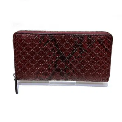 Pre-owned Fendi Brown Canvas Leather Long Wallet (tri-fold) ()