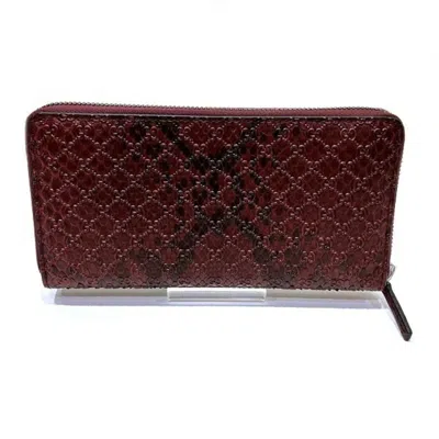 Pre-owned Fendi Brown Canvas Leather Long Wallet (tri-fold) ()