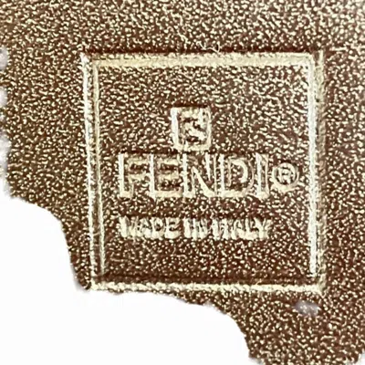 Pre-owned Fendi Brown Canvas Leather Long Wallet (bi-fold) ()