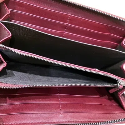 Pre-owned Fendi Brown Canvas Leather Long Wallet (tri-fold) ()