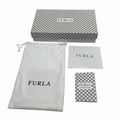 Pre-owned Furla Red Color Leather Long Wallet (bi-fold) ()