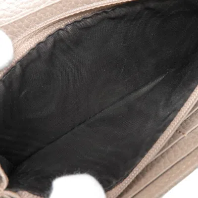 Pre-owned Gucci Beige Leather Coin Purse/coin Case ()