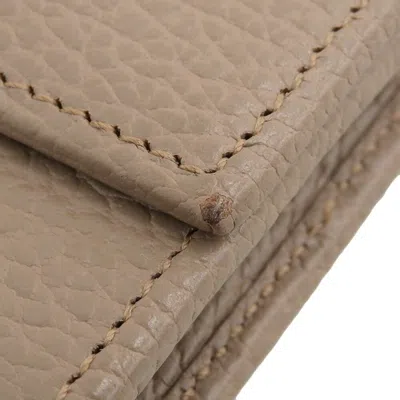 Pre-owned Gucci Beige Leather Coin Purse/coin Case ()