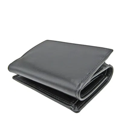 Pre-owned Gucci Black Leather Wallet (tri-fold) ()