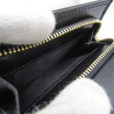 Pre-owned Gucci Black Leather Wallet (tri-fold) ()