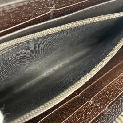 Pre-owned Gucci Brown Canvas Long Wallet (bi-fold) ()