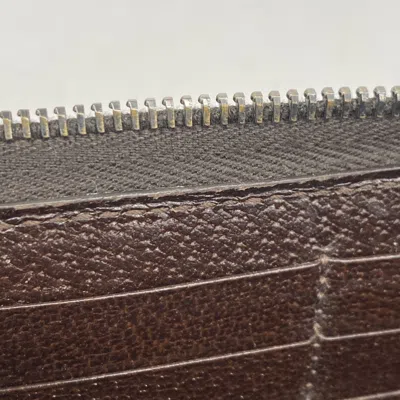 Pre-owned Gucci Brown Canvas Long Wallet (bi-fold) ()
