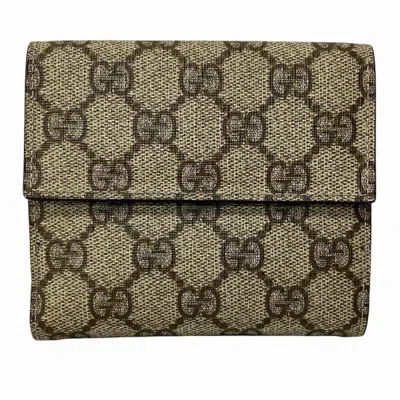 Pre-owned Gucci Brown Pvc Leather Wallet (bi-fold) ()