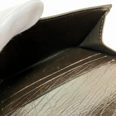 Pre-owned Gucci Brown Pvc Leather Wallet (bi-fold) ()