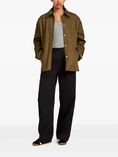 Proenza Schouler White Label Angela Jacket In Fine Herringbone In Brown