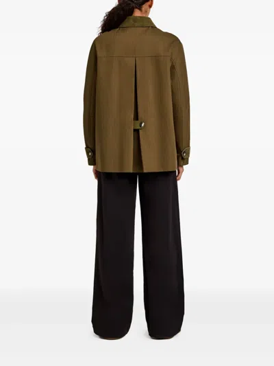 Proenza Schouler White Label Angela Jacket In Fine Herringbone In Brown