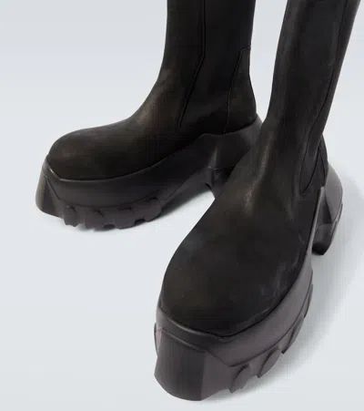 Rick Owens Beatle Mega Tractor Boots In Black
