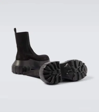 Rick Owens Beatle Mega Tractor Boots In Black