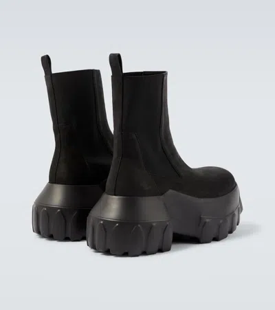 Rick Owens Beatle Mega Tractor Boots In Black