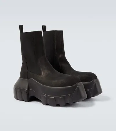 Rick Owens Beatle Mega Tractor Boots In Black