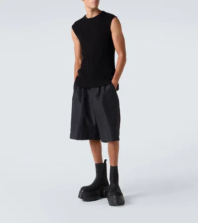 Rick Owens Beatle Mega Tractor Boots In Black