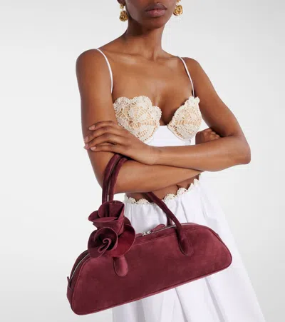 Magda Butrym Brigitte Burgundy Handbag With Structured Silhouette In Red