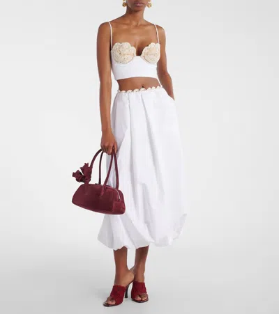 Magda Butrym Brigitte Burgundy Handbag With Structured Silhouette In Red