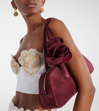 Magda Butrym Brigitte Burgundy Handbag With Structured Silhouette In Red