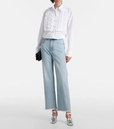 Valentino Garavani Bowow 75 Leather Slingback Pumps In Silver