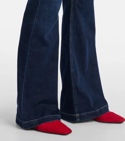 Ag Jeans Farrah Boot Vapor Wash In Blue