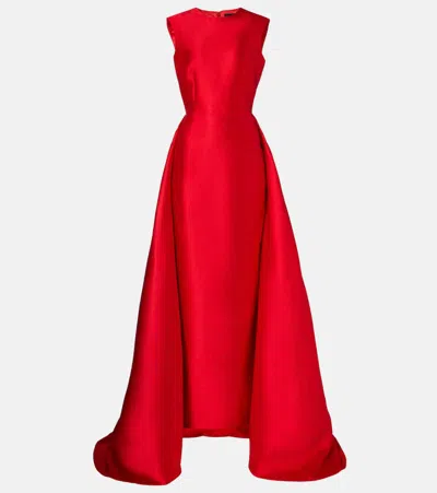 Solace London Larsen Gown In Red