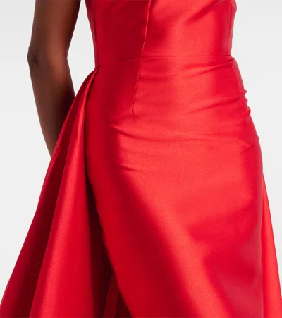 Solace London Larsen Gown In Red