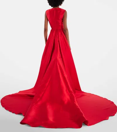 Solace London Larsen Gown In Red