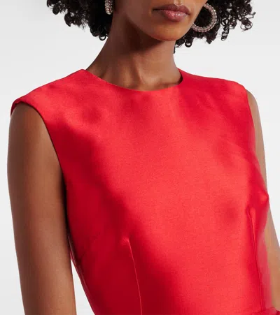 Solace London Larsen Gown In Red