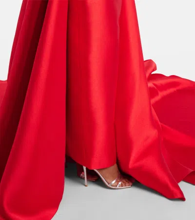 Solace London Larsen Gown In Red