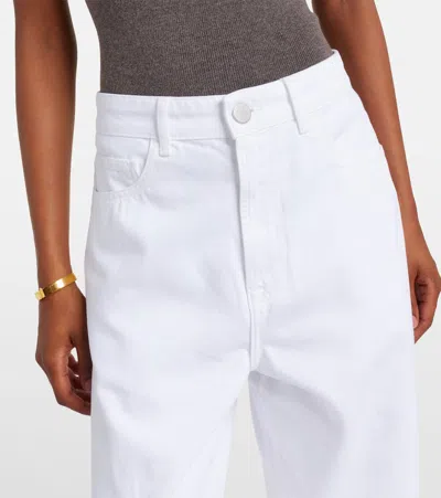 Rohe Low-rise Wide-leg Jeans In White