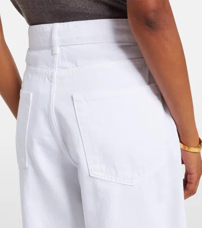 Rohe Low-rise Wide-leg Jeans In White