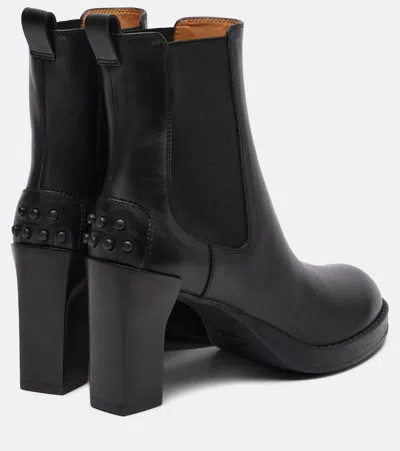 Tod's Stivaletti In Pelle Nera  Donna In Black