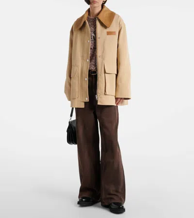 Ganni Carhartt Wip Short Sleeves Pocket Heart T-shirt In Neutral