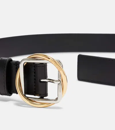 Jacquemus La Ceinture Salon Leather Belt In Black