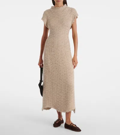 Le Monde Beryl Claudia Suede Western-buckle Ballerina Flats In Brown