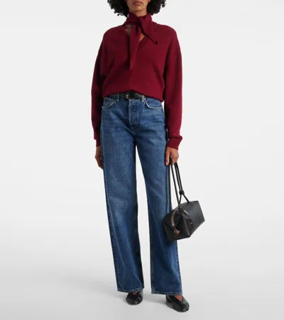 Plan C Wool And Cashmere Sweater In Red